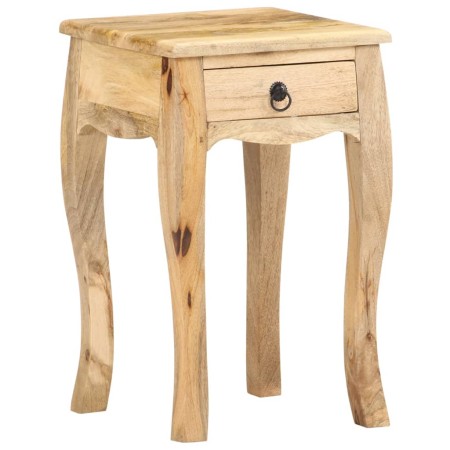 Mesita de noche de madera maciza de mango 28x28x46 cm de , Mesitas de noche - Ref: Foro24-321707, Precio: 96,38 €, Descuento: %