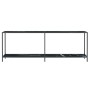 Mesa consola vidrio templado negro 220x35x75,5 cm de , Mesas auxiliares - Ref: Foro24-331713, Precio: 138,64 €, Descuento: %