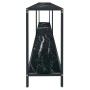 Mesa consola vidrio templado negro 220x35x75,5 cm de , Mesas auxiliares - Ref: Foro24-331713, Precio: 138,64 €, Descuento: %