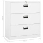 Armario archivador de acero blanco 90x46x103 cm de , Armarios archivadores - Ref: Foro24-336290, Precio: 330,81 €, Descuento: %