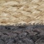 Alfombra hecha a mano de yute con borde gris oscuro 180 cm de , Alfombras - Ref: Foro24-343605, Precio: 94,60 €, Descuento: %