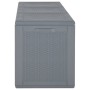 Caja de almacenaje para jardín PP aspecto de ratán gris 270 L de , Cajas de almacenaje para exteriores - Ref: Foro24-364061, ...