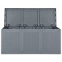 Caja de almacenaje para jardín PP aspecto de ratán gris 270 L de , Cajas de almacenaje para exteriores - Ref: Foro24-364061, ...