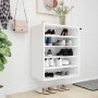 Mueble zapatero madera contrachapada blanco brillo 60x35x70 cm de , Zapateros y organizadores de calzado - Ref: Foro24-808942...