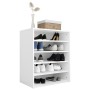 Mueble zapatero madera contrachapada blanco brillo 60x35x70 cm de , Zapateros y organizadores de calzado - Ref: Foro24-808942...