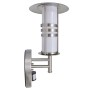 Aplique de pared inoxidable con sensor, forma cónica de , Iluminación de exterior - Ref: Foro24-41093, Precio: 47,86 €, Descu...