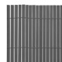 Valla de jardín de doble cara PVC gris 150x500 cm de , Paneles de vallas - Ref: Foro24-43641, Precio: 138,19 €, Descuento: %
