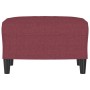 Reposapiés de tela rojo tinto 60x50x41 cm de , Otomanas - Ref: Foro24-349285, Precio: 53,93 €, Descuento: %