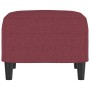 Reposapiés de tela rojo tinto 60x50x41 cm de , Otomanas - Ref: Foro24-349285, Precio: 53,93 €, Descuento: %