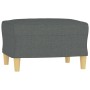 Reposapiés de tela gris oscuro 60x50x41 cm de , Otomanas - Ref: Foro24-349264, Precio: 55,68 €, Descuento: %