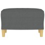 Reposapiés de tela gris oscuro 60x50x41 cm de , Otomanas - Ref: Foro24-349264, Precio: 55,68 €, Descuento: %