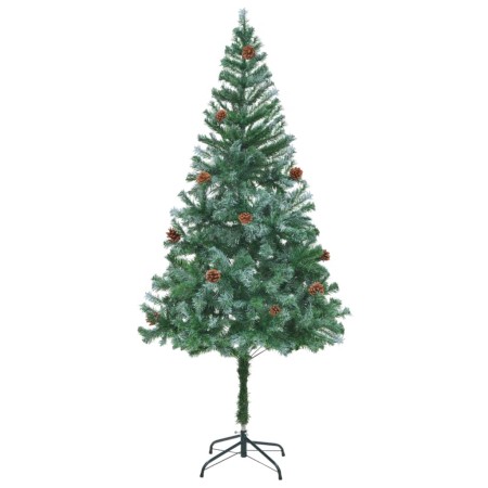 Árbol de Navidad glaseado con piñas 180 cm de , Arboles de navidad - Ref: Foro24-60178, Precio: 52,66 €, Descuento: %