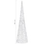 Pirámide decorativa cono acrílico luces LED de colores 90 cm de , Luces de Navidad - Ref: Foro24-329804, Precio: 54,55 €, Des...