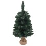 Árbol de Navidad preiluminado con luces y soporte verde 90 cm de , Arboles de navidad - Ref: Foro24-332849, Precio: 22,53 €, ...