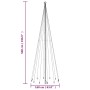 Árbol de Navidad con pincho 732 LED de colores 500 cm de , Arboles de navidad - Ref: Foro24-343560, Precio: 81,17 €, Descuent...