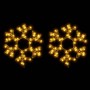 Figura de Navidad de copo de nieve con LED 2 piezas 27x27 cm de , Luces de Navidad - Ref: Foro24-3154285, Precio: 33,28 €, De...