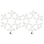 Figura de Navidad de copo de nieve con LED 2 piezas 27x27 cm de , Luces de Navidad - Ref: Foro24-3154285, Precio: 33,28 €, De...