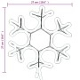 Figura de Navidad de copo de nieve con LED 2 piezas 27x27 cm de , Luces de Navidad - Ref: Foro24-3154285, Precio: 33,28 €, De...