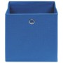Cajas de almacenaje 4 uds tela no tejida azul 28x28x28 cm de , Cestas para almacenaje - Ref: Foro24-325195, Precio: 23,14 €, ...