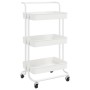Carrito de cocina 3 niveles hierro y ABS blanco 42x35x85 cm de , Carros de cocina y comedor - Ref: Foro24-336336, Precio: 46,...