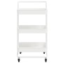 Carrito de cocina 3 niveles hierro y ABS blanco 42x35x85 cm de , Carros de cocina y comedor - Ref: Foro24-336336, Precio: 46,...