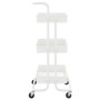 Carrito de cocina 3 niveles hierro y ABS blanco 42x35x85 cm de , Carros de cocina y comedor - Ref: Foro24-336336, Precio: 46,...
