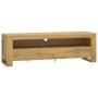 Mueble de TV madera maciza de teca 110x30x35 cm de , Muebles TV - Ref: Foro24-340872, Precio: 152,61 €, Descuento: %