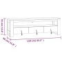Mueble de TV madera maciza de teca 110x30x35 cm de , Muebles TV - Ref: Foro24-340872, Precio: 152,61 €, Descuento: %