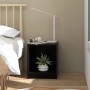 Mesita de noche madera maciza de pino negro 35,5x33,5x41,5 cm de , Mesitas de noche - Ref: Foro24-809927, Precio: 30,42 €, De...