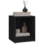 Mesita de noche madera maciza de pino negro 35,5x33,5x41,5 cm de , Mesitas de noche - Ref: Foro24-809927, Precio: 30,42 €, De...