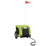 Remolque de bicicleta mascotas hierro tela Oxford verde negro de , Cochecitos para mascotas - Ref: Foro24-93997, Precio: 101,...