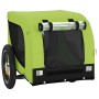 Remolque de bicicleta mascotas hierro tela Oxford verde negro de , Cochecitos para mascotas - Ref: Foro24-93997, Precio: 101,...