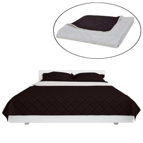 Colcha acolchada a doble cara beige marrón 170x210 cm de , Colchas y edredones - Ref: Foro24-130880, Precio: 29,46 €, Descuen...