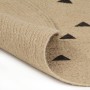 Alfombra de yute tejida a mano estampado de triángulos 90 cm de , Alfombras - Ref: Foro24-133689, Precio: 63,21 €, Descuento: %
