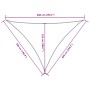 Toldo de vela triangular tela Oxford amarillo 5x6x6 m de , Sombrillas - Ref: Foro24-135621, Precio: 46,78 €, Descuento: %
