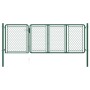 Puerta de jardín de acero verde 100x350 cm de , Puertas de jardín - Ref: Foro24-144439, Precio: 350,63 €, Descuento: %