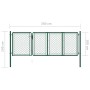 Puerta de jardín de acero verde 100x350 cm de , Puertas de jardín - Ref: Foro24-144439, Precio: 350,63 €, Descuento: %