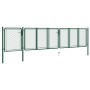 Puerta de jardín de acero verde 100x495 cm de , Puertas de jardín - Ref: Foro24-144451, Precio: 506,99 €, Descuento: %