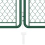 Puerta de jardín de acero verde 100x495 cm de , Puertas de jardín - Ref: Foro24-144451, Precio: 506,99 €, Descuento: %