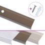 Perfiles de peldaños forma de L 10 uds aluminio marrón 67 cm de , Escaleras - Ref: Foro24-146786, Precio: 27,25 €, Descuento: %