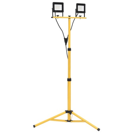 Foco LED con trípode 2x50 W blanco cálido de , Focos y reflectores - Ref: Foro24-149656, Precio: 72,41 €, Descuento: %