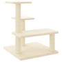 Rascador para gatos con postes de sisal color crema 61 cm de , Mobiliario para gatos - Ref: Foro24-172085, Precio: 38,68 €, D...