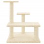 Rascador para gatos con postes de sisal color crema 61 cm de , Mobiliario para gatos - Ref: Foro24-172085, Precio: 38,68 €, D...