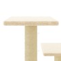 Rascador para gatos con postes de sisal color crema 61 cm de , Mobiliario para gatos - Ref: Foro24-172085, Precio: 38,68 €, D...