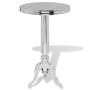 Mesa auxiliar redonda de aluminio color plateada de , Mesas auxiliares - Ref: Foro24-243513, Precio: 123,26 €, Descuento: %