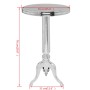 Mesa auxiliar redonda de aluminio color plateada de , Mesas auxiliares - Ref: Foro24-243513, Precio: 123,26 €, Descuento: %
