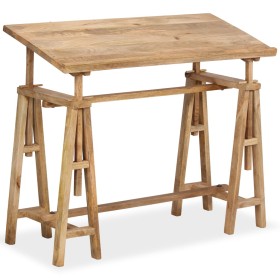 Mesa de dibujo de madera maciza de mango 116x50x76 cm de , Mesas para arte y dibujo - Ref: Foro24-244948, Precio: 322,91 €, D...