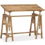 Mesa de dibujo de madera maciza de mango 116x50x76 cm de , Mesas para arte y dibujo - Ref: Foro24-244948, Precio: 322,91 €, D...
