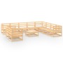 Juego de muebles de jardín 11 piezas madera maciza de pino de , Conjuntos de jardín - Ref: Foro24-3075929, Precio: 658,70 €, ...