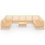 Juego de muebles de jardín 11 piezas madera maciza de pino de , Conjuntos de jardín - Ref: Foro24-3075929, Precio: 658,70 €, ...